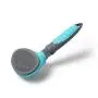 RPGT Self Cleaning Grooming Brush Bendable without Dead Anglee Pet Shedding Grooming Tools 11cm Blue for Dog & Cat with Long or Short hair RPGT Self Cleaning Grooming Brush Bendable without Dead Anglee Pet Shedding Grooming Tools 11cm Blue for Dog & Cat with Long or Short hair