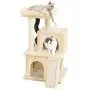 Sanfant New Designed Style Cat Tree with Slide Two Condos Pole Covered Sissal Rope 33 Inch Sanfant New Designed Style Cat Tree with Slide Two Condos Pole Covered Sissal Rope 33 Inch
