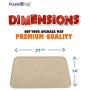 iPrimio Extra Large Pet Feeding Bowl Mat with Logo - FDA Silicone - Hygienic and Safe for Allergic Dogs and Cats - Prevent Pet Water Food Spills - Spill Edge Protect Floor - Non Slip