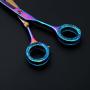 Moontay Sets of 3 Professional Safety Rounded Tips Pet Grooming Scissors Dogs&Cats Grooming Cutting Sheas and Rabbit Chunker Shears