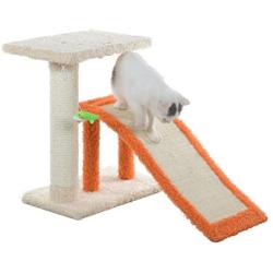 Aeromark Armarkat Model X2101 Two-Level Premium Cat Tree, Beige/Orange