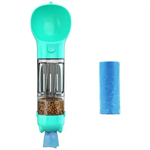 PetHaven Dog Water Bottle 4 in 1 Portable Pet Water Bottle Bowl, Food Holder, Poop Bag Holder-Walking Travel Hiking - Large 300ml Drinking Water Dispenser - (Poop Bag Included) PetHaven Dog Water Bottle 4 in 1 Portable Pet Water Bottle Bowl, Food Holder, Poop Bag Holder-Walking Travel Hiking - Large 300ml Drinking Water Dispenser - (Poop Bag Included)