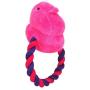 Peeps for Pets Plush Rope Pull Toy for Dogs Squeaker Dog Toy