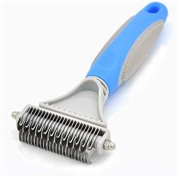 FURINKAZAN Pets Dematting Comb - 2 Sided Dematting Tool for Dogs and Cats,Safe Grooming- Comb Out Mats & Tangles Easily