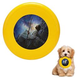 Pet Frisbee Flying Disc Dog Toy - Multifunction Worlds Without End Greg Olsen