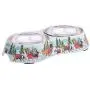 Certified International Special Delivery 12 oz. Double Serve Bamboo Fiber Pet Bowl with Stainless Steel Inserts, Multicolored Certified International Special Delivery 12 oz. Double Serve Bamboo Fiber Pet Bowl with Stainless Steel Inserts, Multicolored