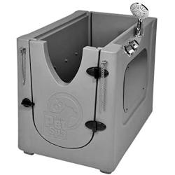 Pet Wash Enclosure with Removable Shelf