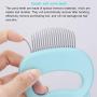 2 Pcs Cat Dog Comb Pet Grooming Massage Tool, Cat Dog Brush Pet Shell Comb for Removing Matted Tangled and Loose Hair (Blue)