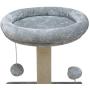 KIYUMI US02G Cat Tree Cat Tower for Kitten Sisal Scratching Posts Cat Condo Play House Jump Platform Cat Furniture Activity Center,Grey