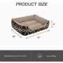 HZBOYA Self-Warming Pet Bed for Small Dogs and Cats Rectangle Nest Square Enjoy Sleep, Machine Washable Sofa Cover Multiple Colors