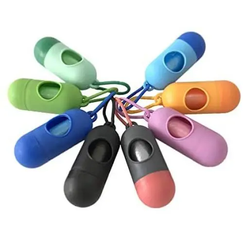 Balacoo 8pcs Pet Poop Bag Holder Leash Attachment Dog Waste Bag Dispenser for Leash Dog Accessories (Random Color) Balacoo 8pcs Pet Poop Bag Holder Leash Attachment Dog Waste Bag Dispenser for Leash Dog Accessories (Random Color)