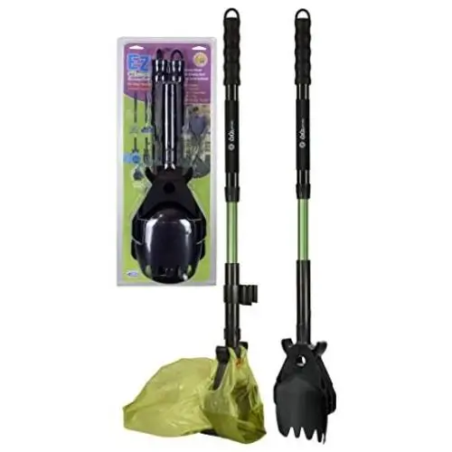 GoGo Stik Scoop Set. The Totally Clean ST (Standard) Pooper Scooper with EZ Dootie Rake. You and Tool Stay Clean. Use anywhere any surface. 25 to 36 inch adjustable handles. Storage Clip. GoGo Stik Scoop Set. The Totally Clean ST (Standard) Pooper Scooper with EZ Dootie Rake. You and Tool Stay Clean. Use anywhere any surface. 25 to 36 inch adjustable handles. Storage Clip.