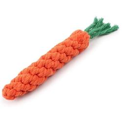 LKXHarleya Carrot Puppy Chew Toys Teething Small Dog Braided Braided Pet Toys for Aggressive Chewers,Long 22cm