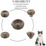 Cat cardboard bowl-type cardboard scratcher, cardboard cat scratcher, can be folded into multiple shapes, high-density corrugated paper scratcher, can be used for cat bed (with catnip) (bowl shape)