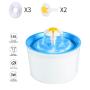 Drinking Fountain Drinking Fountain Automatic Electric Pet Dog/Cat Water Dispenser Flower Style Blue US Plug