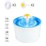 Drinking Fountain Drinking Fountain Automatic Electric Pet Dog/Cat Water Dispenser Flower Style Blue US Plug