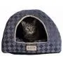 Armarkat Cat Bed Model C65HHG/LS, Purple Gray Combo Checkered Pattern