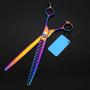 Professional Dog Grooming Scissors Dog Grooming Scissors 9 Inch 914 (Color : Colorful)