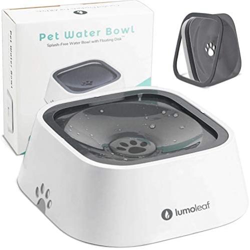 LumoLeaf Dog Water Bowl, Dog Bowl No-Spill Pet Water Bowl, Slow Water Feeder Dog Bowl, Vehicle Carried Dog Water Bowl for Dogs/Cats/Pets