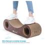 isYoung Large Cat Scratcher Lounge, 30.5 x 11 x 8.5 inchs Unique Cat Scratcher Cardboard Scratch Pad with Built-in Toy Bell