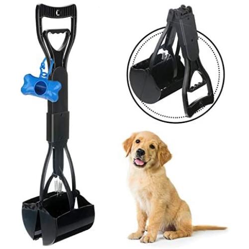 FOCUSPET Pet Pooper Scooper for Dogs and Cats Foldable Portable Poop Waste Pick Up Rake for Large & Small Dogs Long Handle Non-Breakable High Strength Material and Durable,Jaw Claw for Grass & Gravel FOCUSPET Pet Pooper Scooper for Dogs and Cats Foldable Portable Poop Waste Pick Up Rake for Large & Small Dogs Long Handle Non-Breakable High Strength Material and Durable,Jaw Claw for Grass & Gravel