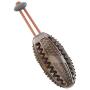 Emoly Upgraded Dog Treat Toy Food Dispensing Training Ball, Tooth Cleaning Chew Toy for Small Medium Dogs IQ Interactive Puppy Depressing Toys, Pet Bad Breath Cleaning Toy - Chocolate