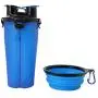 Luck Dawn Dog Water Bottle Dog Bowls for Traveling Pet Food Container 2-in-1 with Collapsible Dog Bowls, Outdoor Dog Water Bowls for Walking Hiking Travelling Luck Dawn Dog Water Bottle Dog Bowls for Traveling Pet Food Container 2-in-1 with Collapsible Dog Bowls, Outdoor Dog Water Bowls for Walking Hiking Travelling