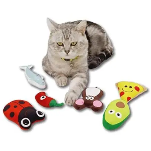 PetLike Catnip Toys Plush Interactive Cat Toys with Catnip Inside, Tooth Cleaning Catnip Toy Fish Buttefly Bird Mouse Cute Cat Toys for Kitty Indoor Cats 6 Pack PetLike Catnip Toys Plush Interactive Cat Toys with Catnip Inside, Tooth Cleaning Catnip Toy Fish Buttefly Bird Mouse Cute Cat Toys for Kitty Indoor Cats 6 Pack