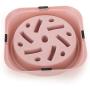 DotPet Slow Feeder Bowl, Fun Interactive Feeder Bloat Stop Dog Bowl Preventing Feeder Anti Gulping Drink Water Bowl Fan Shape Healthy Eating Diet for Pet Puppy