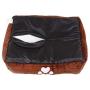 Long Rich Reversible Rectangle Pet Bed Dog Bed with Dog Paw Embroidery,Medium size, by Happycare Textiles