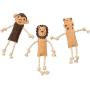 Ethical Pets Dura-Fused Leather Assorted Jungle Animals Dog Toys, 14''(Pack of 1)(Assorted)
