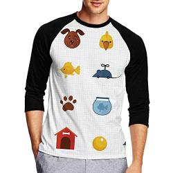Dog Toys and Treats - - Dogs Toy,Fashion Mens Fitness Print Casual T-Shirt Sport Top Blouse Toy S
