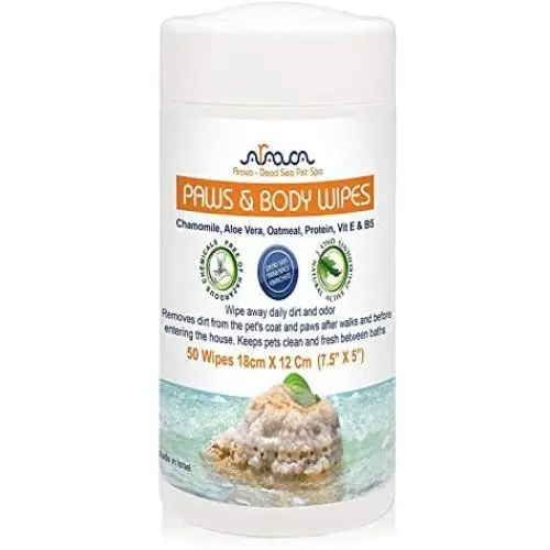 Arava Natural Dog & Cat Grooming Wipes - Pet Cleansing Wipes for Dogs Cats Puppies Kittens - for Paws & Body - Remove Dirt Dust & Odors - Gentle Cleansing & Deodorizing Formula - 50 Count (7.5'' x 5'') Arava Natural Dog & Cat Grooming Wipes - Pet Cleansing Wipes for Dogs Cats Puppies Kittens - for Paws & Body - Remove Dirt Dust & Odors - Gentle Cleansing & Deodorizing Formula - 50 Count (7.5'' x 5'')
