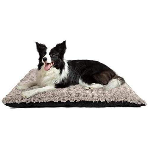 SIWA MARY Dog Bed Crate Pad Mat 30/36/42 in Anti Slip Washable Mattress Pets Kennel Pad for Large Medium Small Dogs Sleeping