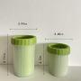 Jiachen Dog Paw Cleaner,Dog Mud Paw Cleaner,Paw Protection and Paw Washer for Dogs,Cats(Green)