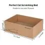 FUKUMARU Cat Scratcher Cardboard 5 PCS with Box, Reversible Cat Scratch Pad, Kitty Corrugated Scratching Bed