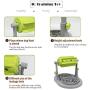 Companet Pet Slow Feeder Interactive Dog & Cat IQ Training Toys,Treat Boredom Health Diet Food Dispenser Adjustable Height for Small/Medium Dog