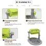 Companet Pet Slow Feeder Interactive Dog & Cat IQ Training Toys,Treat Boredom Health Diet Food Dispenser Adjustable Height for Small/Medium Dog Companet Pet Slow Feeder Interactive Dog & Cat IQ Training Toys,Treat Boredom Health Diet Food Dispenser Adjustable Height for Small/Medium Dog