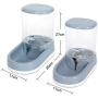 LeYoMiao Automatic Pet Feeder Medium and Small Pet Automatic Food Feeder and Drinker Set 3.8 L, Dog Travel Supplies Feeder and Drinker Cat Rabbit Pet Animal