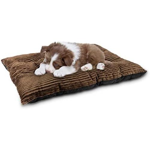 JOEJOY Dog Bed Crate Pad Mat, 24/30/36 inches Ultra Soft Short Plush Machine Washable Pet Cushion for Sleeping Anti-Slip Mattress for Small Medium Large Dogs and Cats