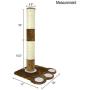 PARTYSAVING PET Palace Cat Claw Scratching Sisal Post for Kittens and Cats with Toy Mouse 19-inch / 32-inch Tall