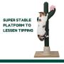PetnPurr Handmade Cactus Cat Scratching Post for Large and Multiple Cats – Designed for Vertical Scratch, Stretch and Climb