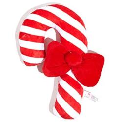 Silver Paw HKEPR3432 Candy Cane Dog Chew Toys, 11'', Red & White