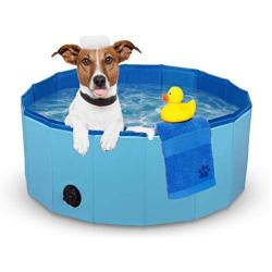 Dono Foldable Pet Bath Tub for Small to Large Sized Dogs Outdoor PVC Swimming Bathing Tub Kiddie Pool for Dogs and Cats and Kids