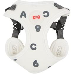 Puppia PARA-HC1532-GY-L Grey Algo Harness C Pet-Vest-Harnesses