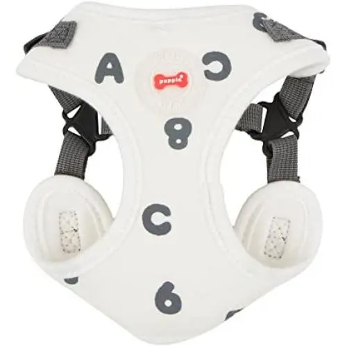Puppia PARA-HC1532-GY-L Grey Algo Harness C Pet-Vest-Harnesses Puppia PARA-HC1532-GY-L Grey Algo Harness C Pet-Vest-Harnesses