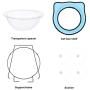 OVIDA Cat Hammock Cat Window Perches Cat Window Capsule Bed Safety Kitten Pet Space Saving Seat with Suction Cups, Holds Up to 22 Lbs