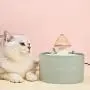 THMY Mushroom Pet Fountain - 1.5 Litre Ceramic Pet Water Fountain Capacity Fresh Filtered Water Dispensers for Cats and Dogs - Adjustable Flow - with 6 Filter Elements THMY Mushroom Pet Fountain - 1.5 Litre Ceramic Pet Water Fountain Capacity Fresh Filtered Water Dispensers for Cats and Dogs - Adjustable Flow - with 6 Filter Elements