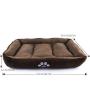 Petper Pet Self-Warming Bed, Dog Sofa Bed Paw Print