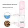 Portable Dog Water Bottle and Food Container,Dog Water Bottle/Bowl for Walking and Food Dispenser for pet cat/Puppy